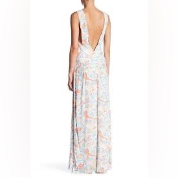 Maje Dresses & Skirts - Maje Print Maxi Multi Color Long Sleeveless Scoop Neck Dress Size: 1